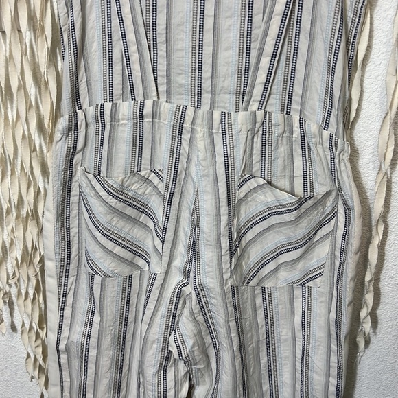 LemLem NWOT Cotton Stripe Overalls Jumpsuit Size Small - Picture 7 of 9